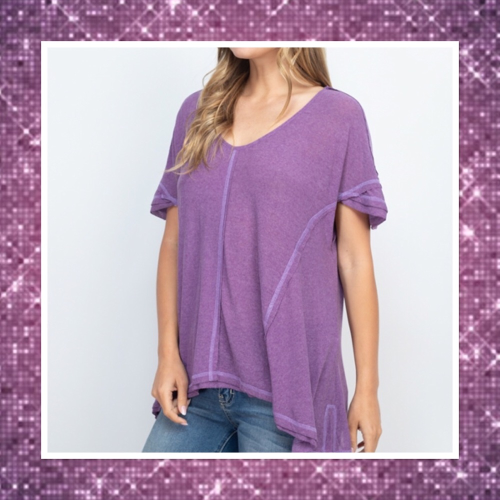 ‼️JUST IN🆕 Lilac Oversized Burnout Tunic